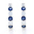 3.98ctw Sapphire & Diamond Earrings White Gold