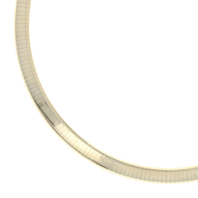 Omega Chain Necklace Yellow Gold