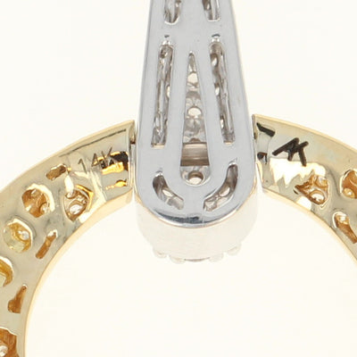 Diamond Circle Pendant Necklace 1.90ctw