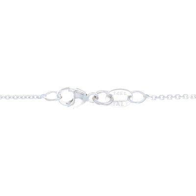 1.07ctw Aquamarine & Diamond Necklace White Gold