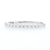 White Gold Diamond Wedding Band - 14k Round Brilliant .33ctw Stackable Ring