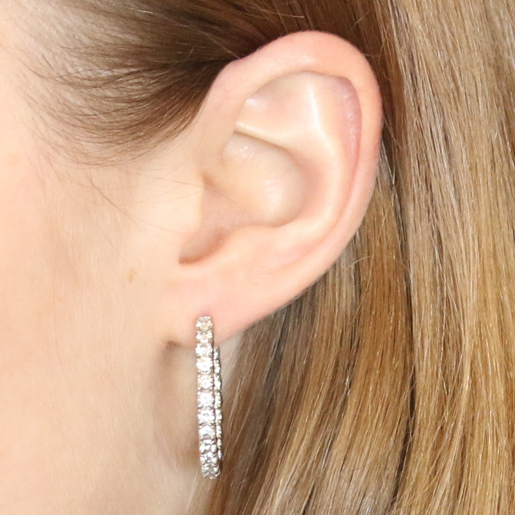 2.87ctw Diamond Earrings White Gold