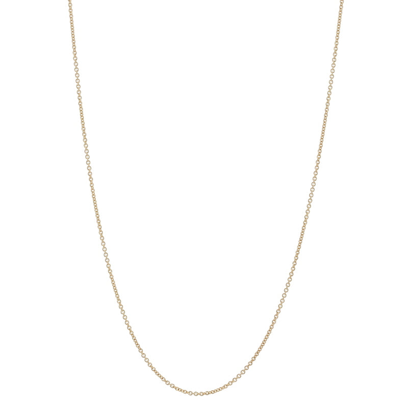 Cable Chain Necklace Yellow Gold