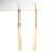 Curved Threader Earrings Yellow Gold