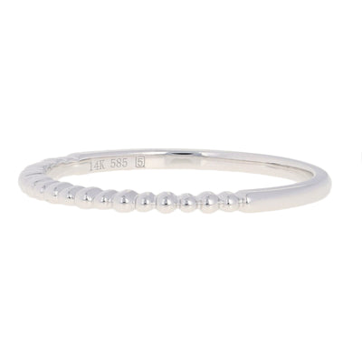 Stackable Beaded Band Ring