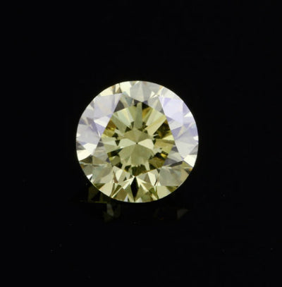 .35ct VS2 Fancy Intense Yellow Round Brilliant Cut Diamond GIA HPHT Loose