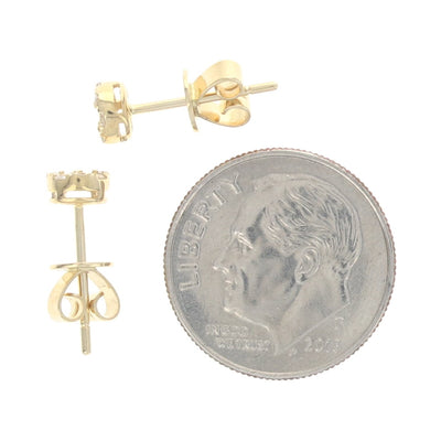 .25ctw Diamond Earrings Yellow Gold
