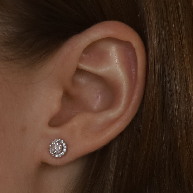 .62ctw Diamond Earrings White Gold