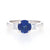 2.12ctw Sapphire & Diamond Ring White Gold