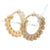 .33ctw Opal & Diamond Earrings Yellow Gold