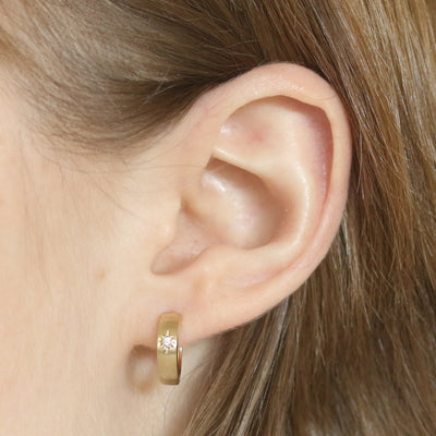 Diamond Earrings Yellow Gold