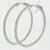 NEW Inside-Out Diamond Hoop Earrings - 14k White Gold Pierced Round Cut 1.00ctw