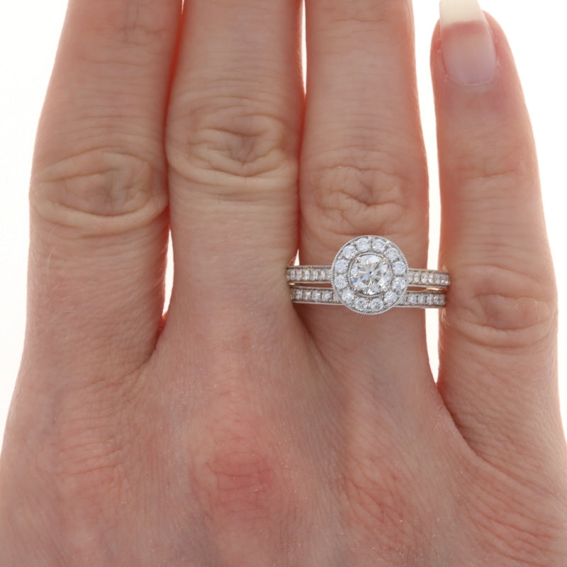 Twisted Halo Engagement Ring Wedding Set — The Diamond Center: Where  Wisconsin Gets Engaged