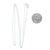 Diamond Cut Cable Chain Necklace White Gold