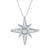 White Gold Diamond Star Pendant Necklace