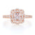 .64ct Morganite & Diamond Ring Rose Gold
