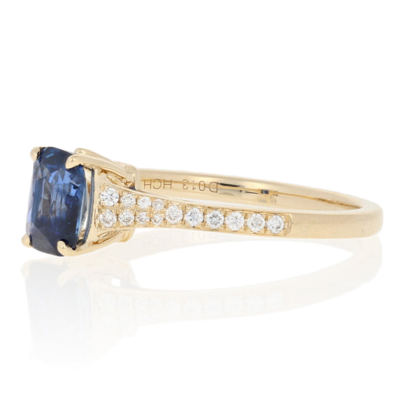 1.09ct Sapphire & Diamond Ring