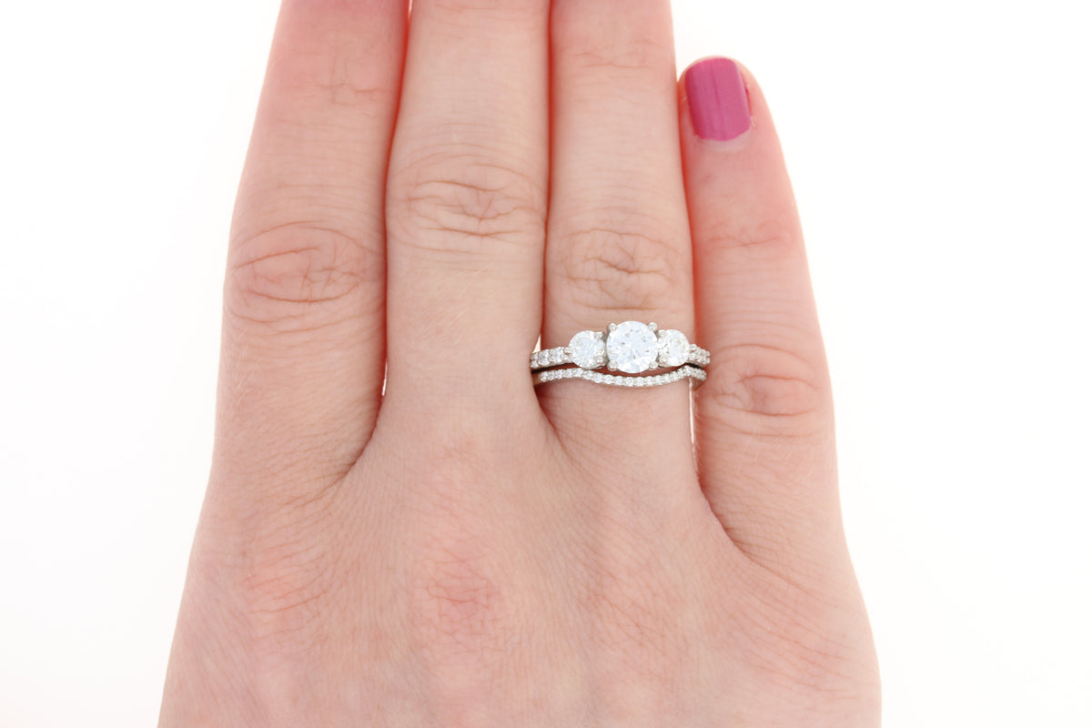 Diamond Engagement Ring & Wedding Band