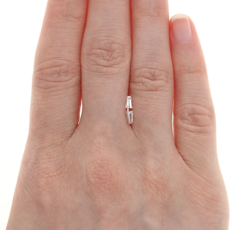.43ctw Set of 2 Loose Diamonds Tapered Baguette