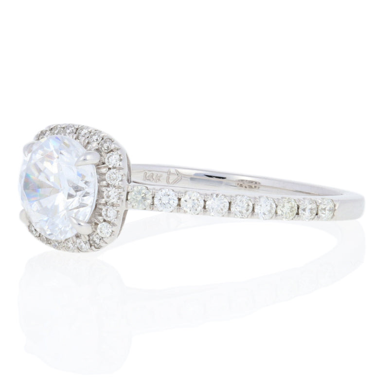 Semi-Mount Halo Engagement Ring