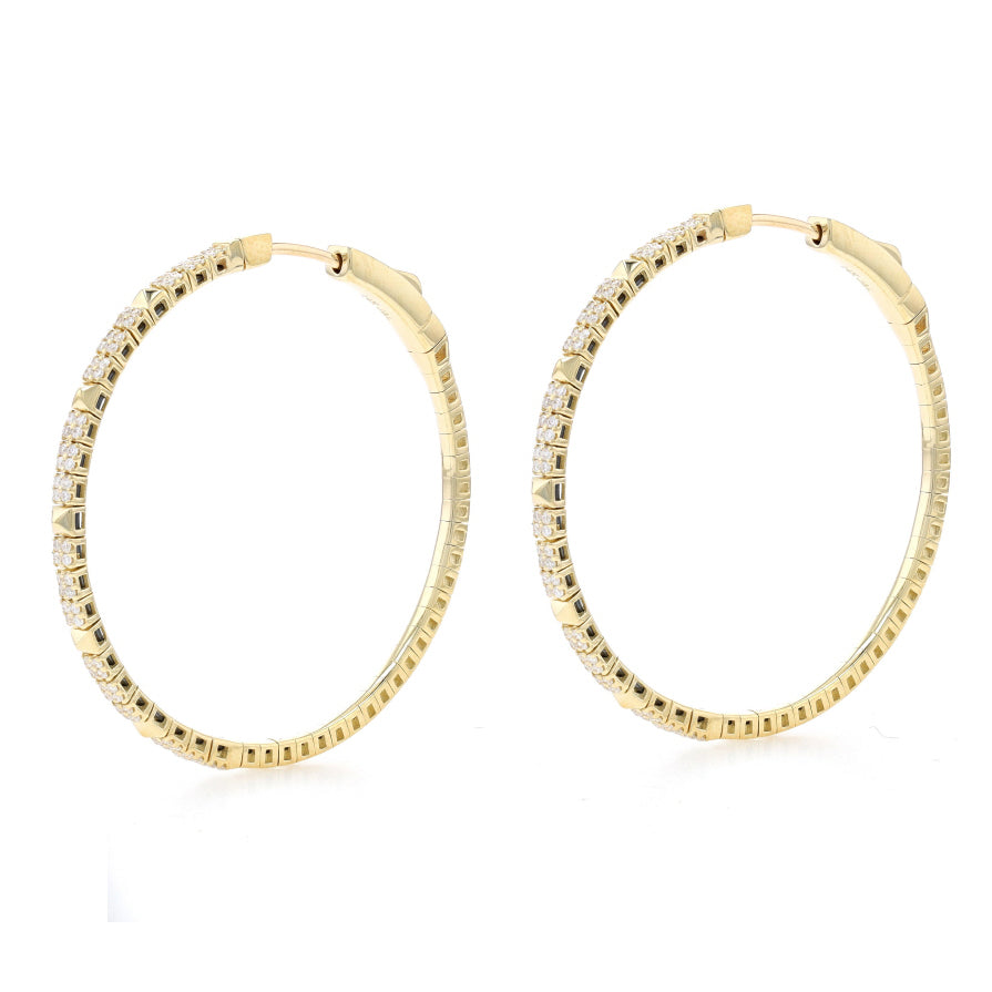 .43ctw Diamond Earrings Yellow Gold
