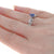 Pear Sapphire & Diamond Engagement Ring 1.23ctw