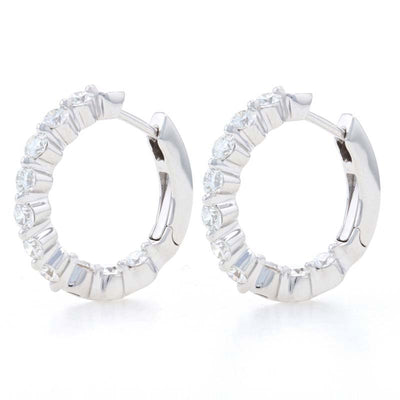 1.03ctw Diamond Earrings White Gold
