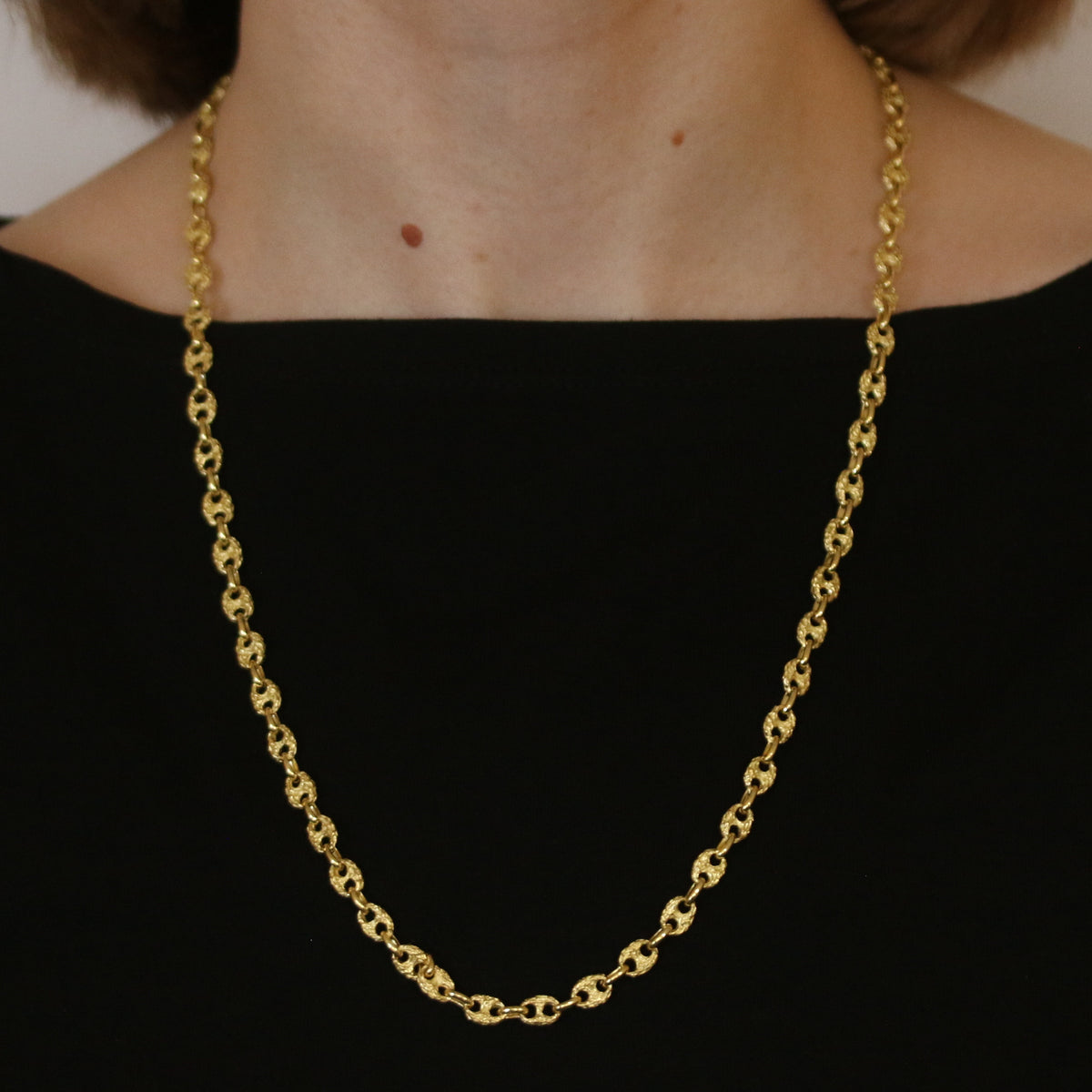 Gucci Link Chain Necklace Yellow Gold