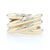 Crossover Statement Ring Yellow Gold