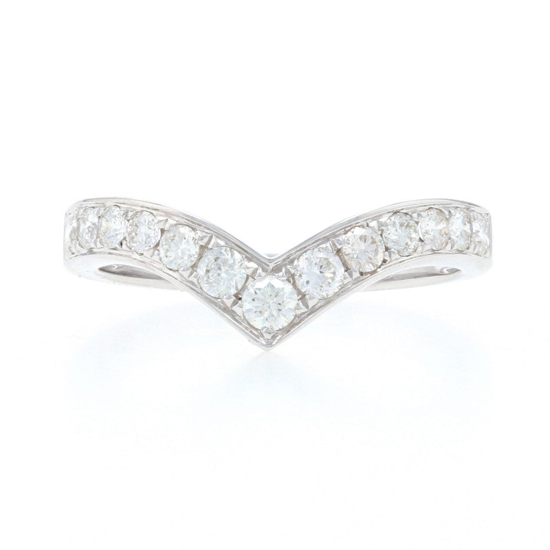 .46ctw Diamond Wishbone Enhancer Ring White Gold