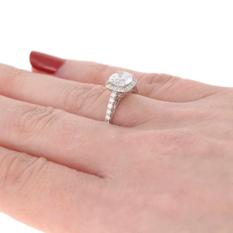 Semi-Mount Halo Engagement Ring