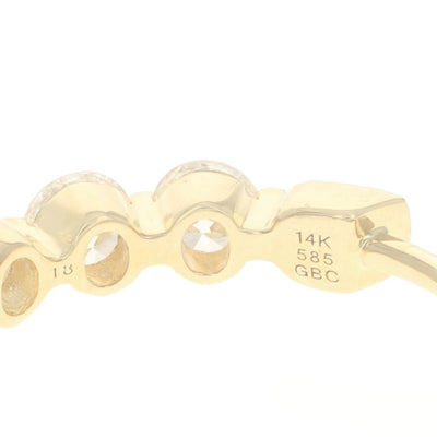 1.54ctw Diamond Earrings Yellow Gold