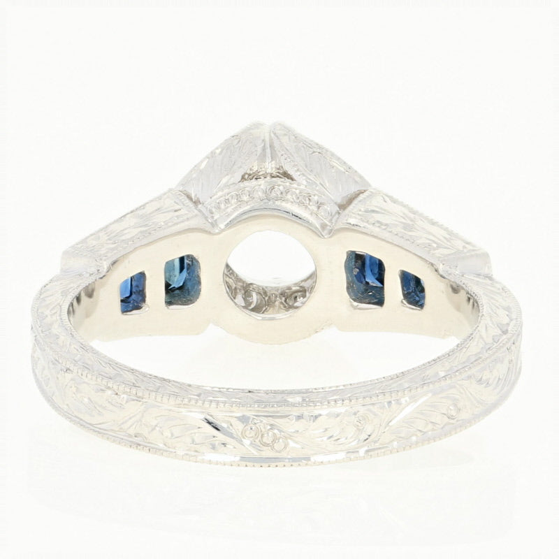 Ziva Semi-Mount Sapphire & Diamond Ring