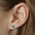 .62ctw Emerald & Diamond Earrings White Gold