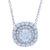 1.12ctw Diamond Necklace White Gold