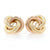 Intertwined Circle Earrings Yellow Gold