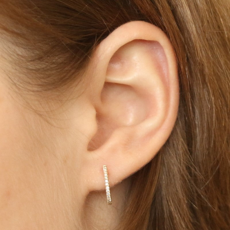 .14ctw Diamond Earrings Yellow Gold