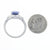 3.22ct Sapphire & Diamond Ring Platinum