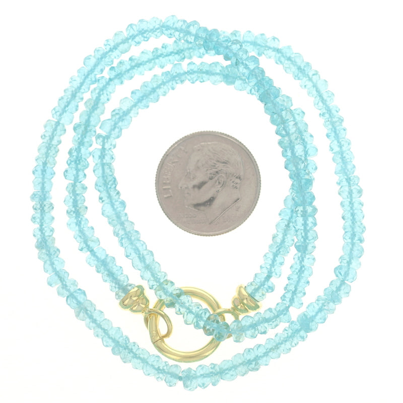 Apatite Necklace Yellow Gold