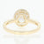 Oval Halo Diamond Engagement Ring 1.47ctw