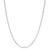 Diamond Cut Cable Chain Necklace White Gold