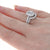 Semi-Mount Oval Halo Engagement Ring & Wedding Band .88ctw