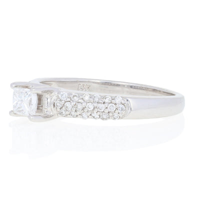.86ctw Diamond Engagement Ring White Gold
