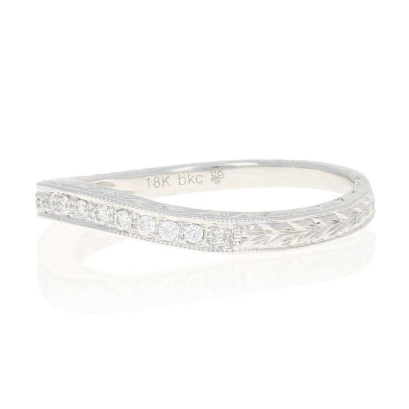 .12ctw Diamond Curved Ring White Gold