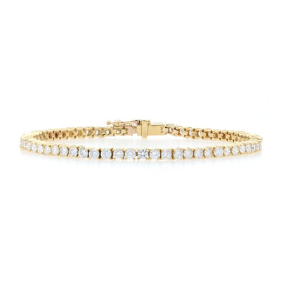 4.48ctw Diamond Bracelet Yellow Gold