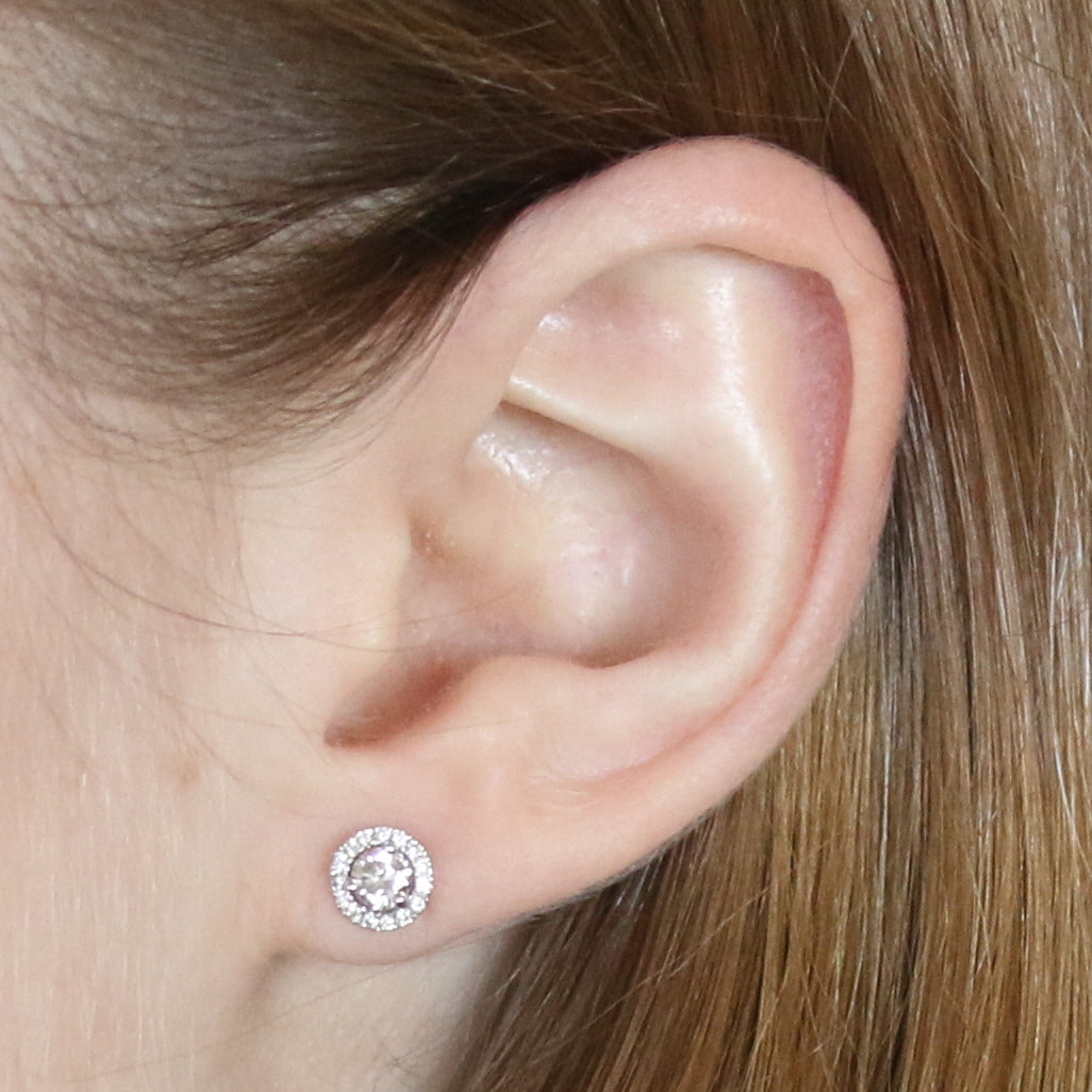 .75ctw Diamond Earrings White Gold