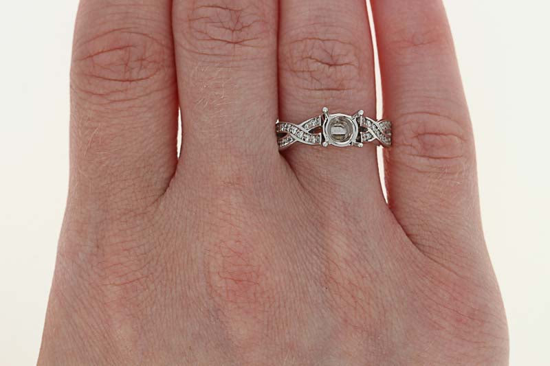 Semi-Mount Engagement Ring  .42ctw