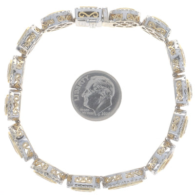 19.68ctw Diamond Bracelet White Gold