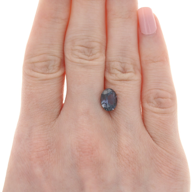 Loose Color Change Sapphire Oval GIA