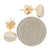 Mother of Pearl & Diamond Earrings Yellow Gold